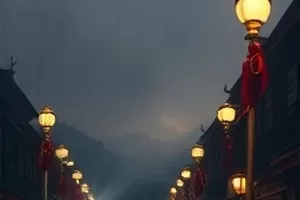 《长夜航班》封面，深夜机舱舷窗外掠过的云层与翼灯
